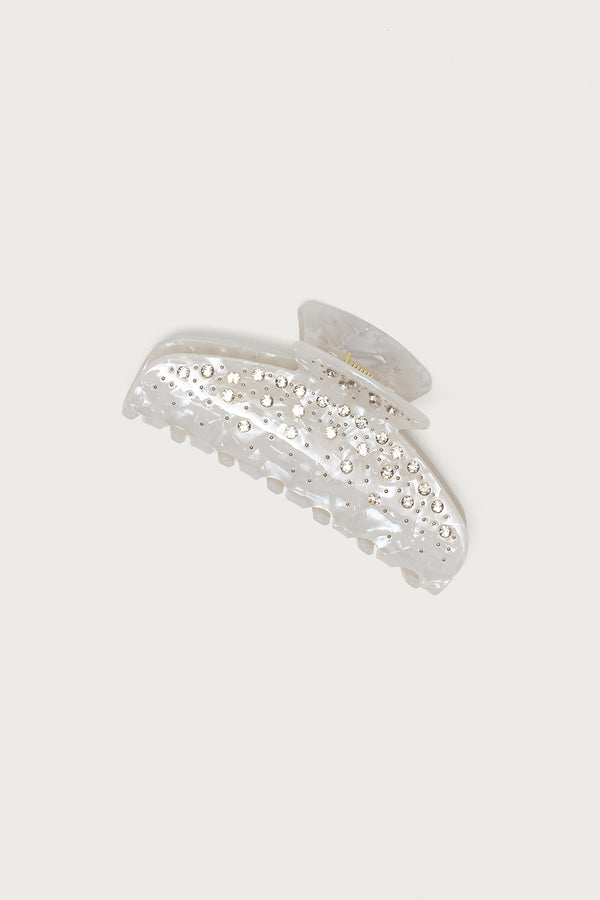 Iridescent Rhinestone Claw Clip view 2