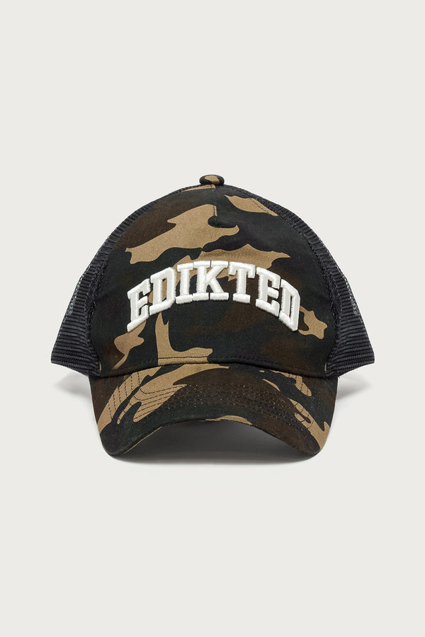Edikted Core Camo Trucker Hat view 2