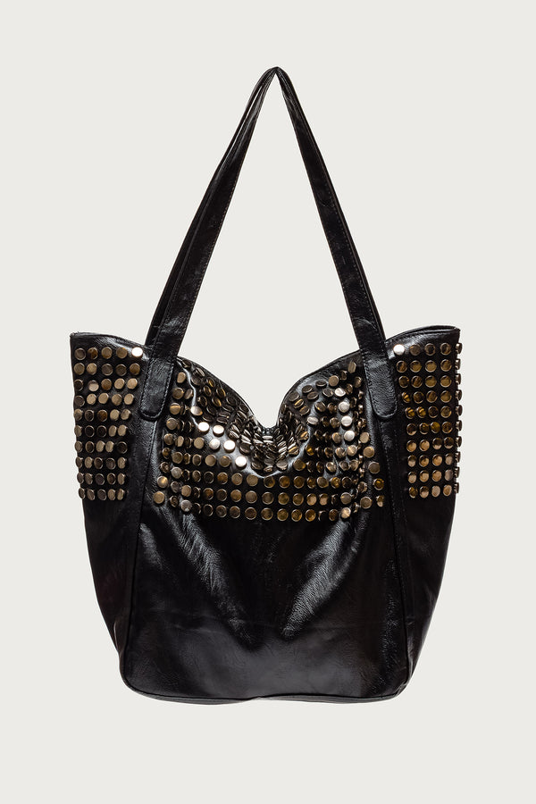 Faux Leather Studded Bag view 2