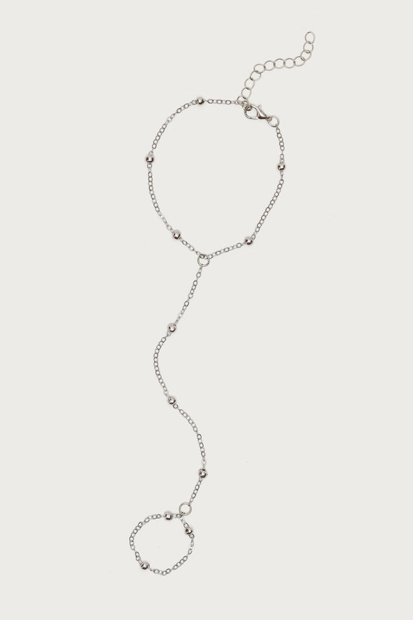 Metal Bead Hand Chain view 2
