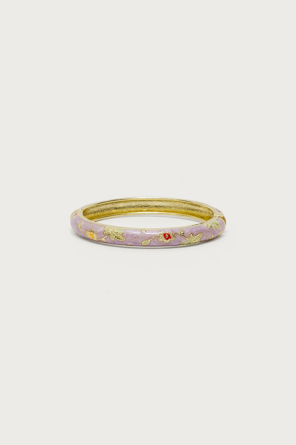 Vintage Floral Bangle Bracelet view 2