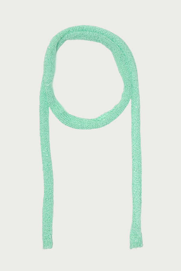 Rockstar Sequin Knit Skinny Scarf view 2