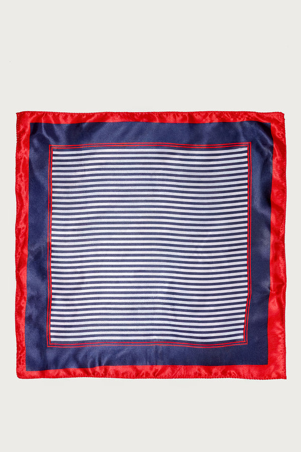 Satin Effect Striped Scarf view 2