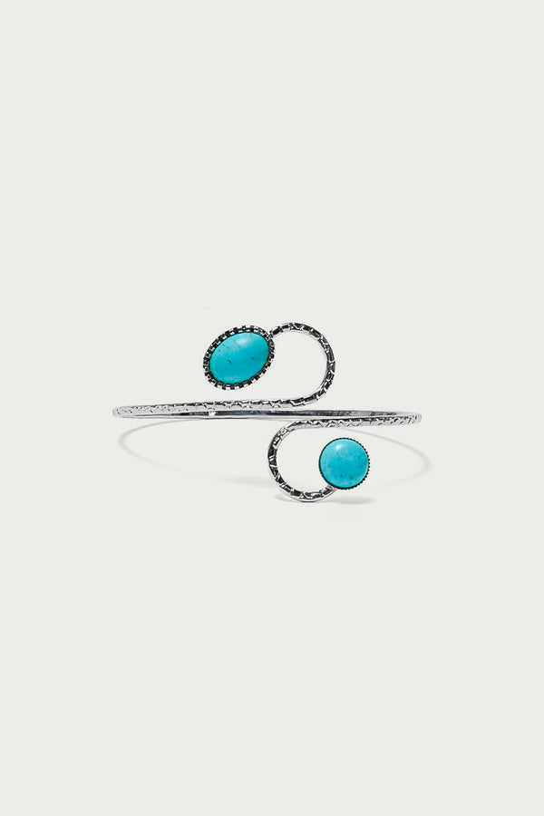 Stone Spiral Arm Cuff view 2