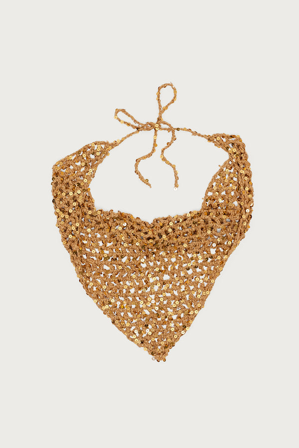 Sequin Crochet Waist Scarf view 2