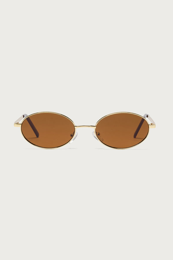 Naomie Oval Metal Sunglasses view 2