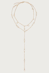 Faux Crystal Crush Cascading Necklace