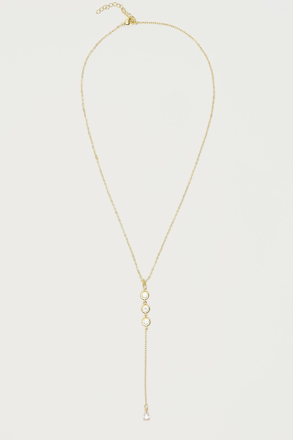 Rhinestone Cascading Necklace