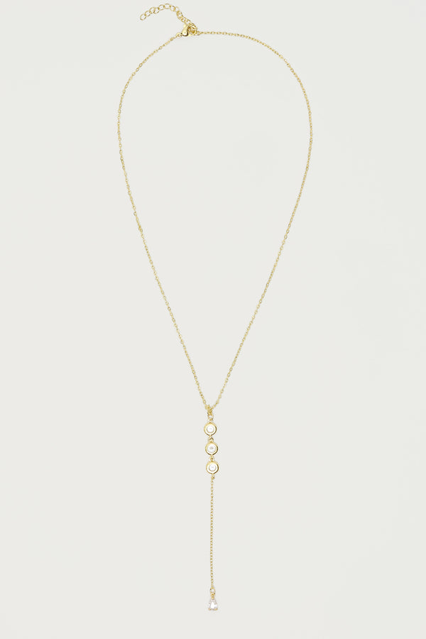 Rhinestone Cascading Necklace view 2
