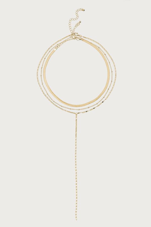 Golden Girl Layered Chain Necklace view 2