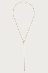 Pearl Beaded Cascading Chain Necklace