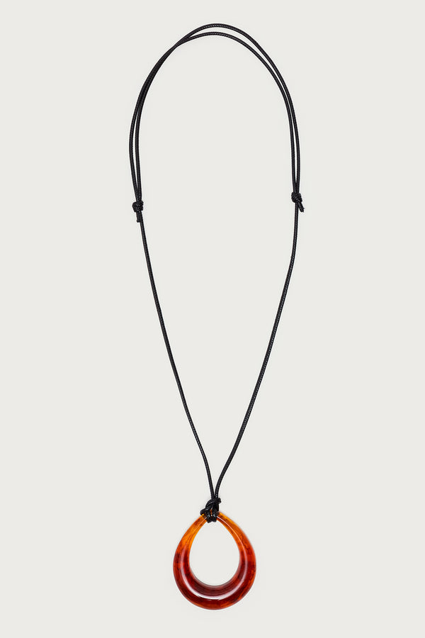 Oval Ring Cord Necklace view 2