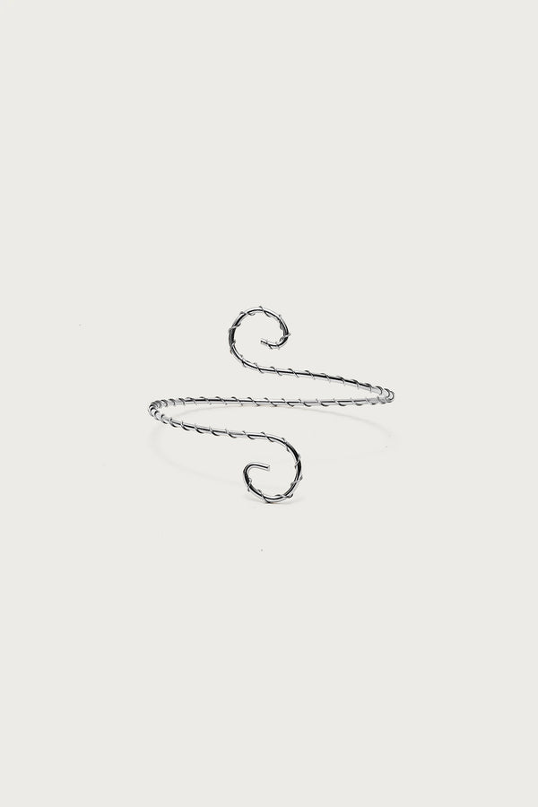 Spiral Twisted Arm Cuff view 2