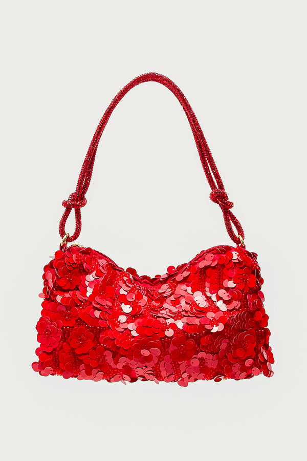 Glam Sequin & Bead Flower Bag view 2