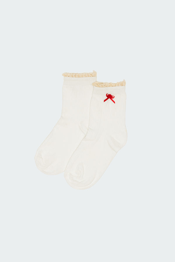 Holiday Ribbed Socks view 2
