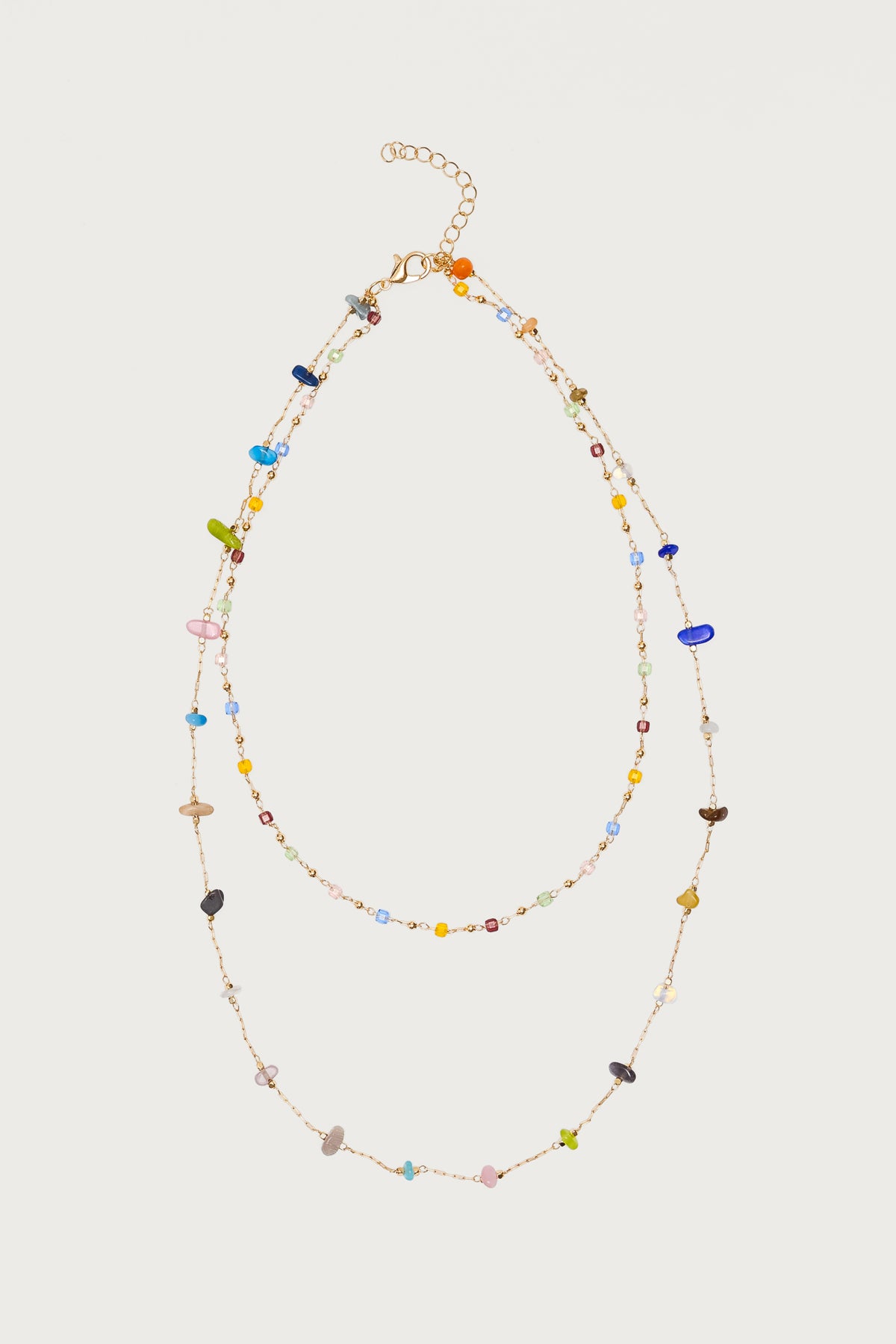 Layered Mixed Stone Necklace