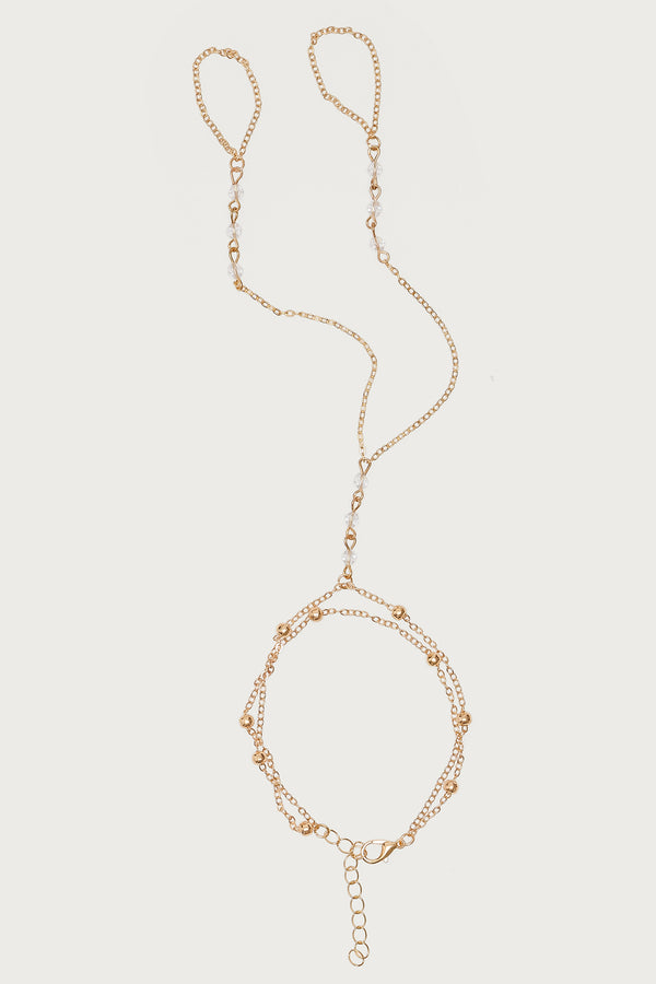 Sparkly Beaded Hand Chain view 2