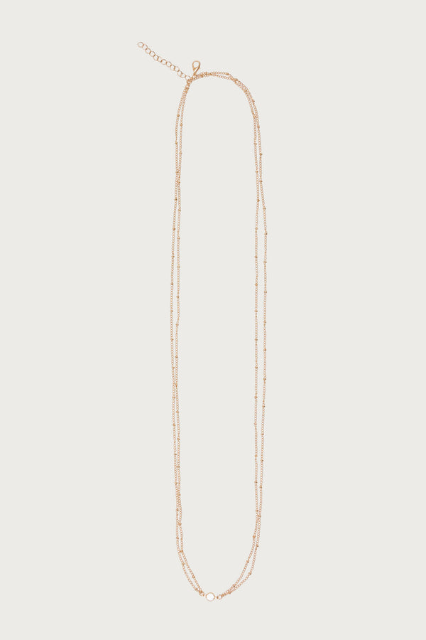 Rhinestone Pendant Layered Belly Chain view 2
