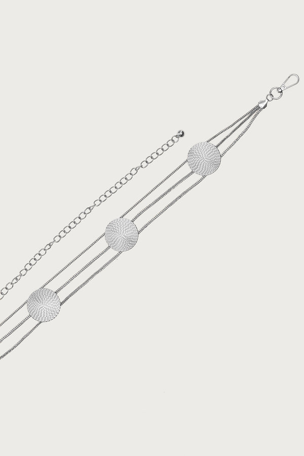 Textured Disc Triple Chain Belt view 2