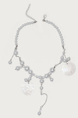 Pearly Pendant Cascading Necklace