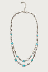 Mixed Gemstone Layered Necklace