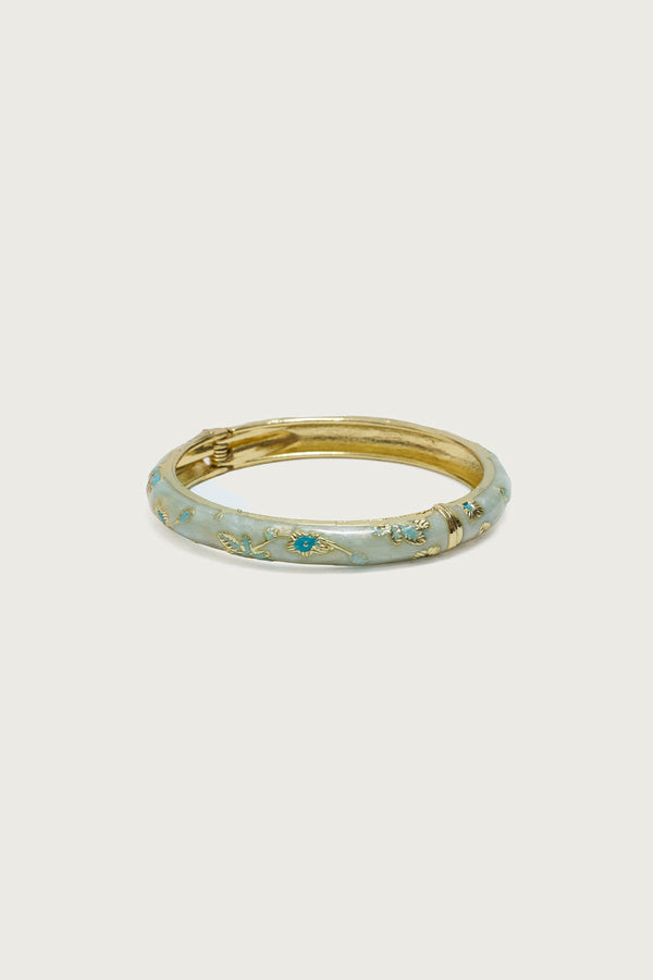 Vintage Floral Bangle Bracelet view 2