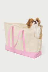 Contrast Pet Carrier Tote Bag