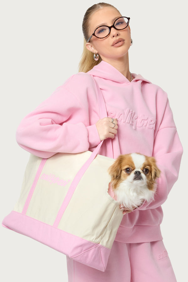 Contrast Pet Carrier Tote Bag view 1