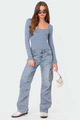 Joanna Square Neck Bodysuit