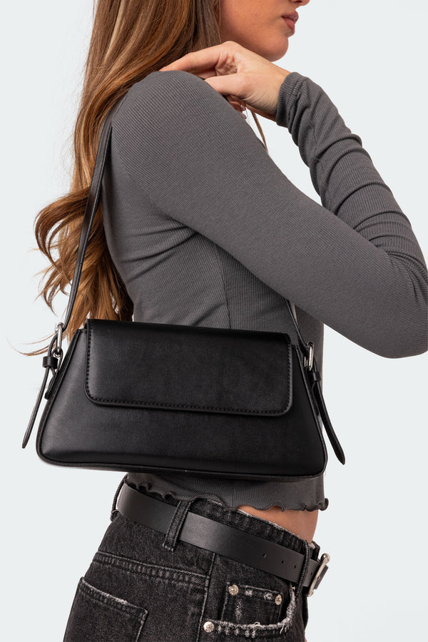 Leia Faux Leather Shoulder Bag view 1