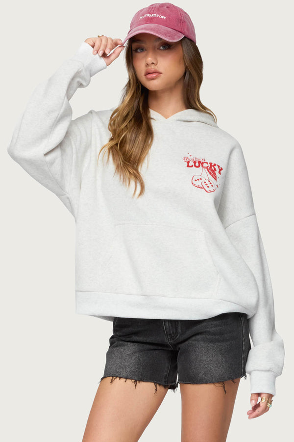 Feeling Lucky Oversized Hoodie view 2