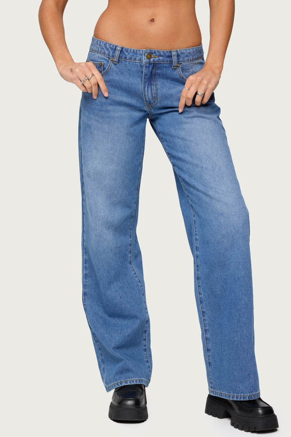 Nikoletta Low Rise Straight Leg Jeans view 2