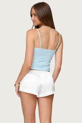 Jovana Lace Trim Tank Top