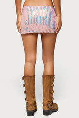 Kaelyn Sequin Mini Skort