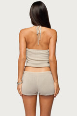 Nicca Iridescent Knit Halter Top
