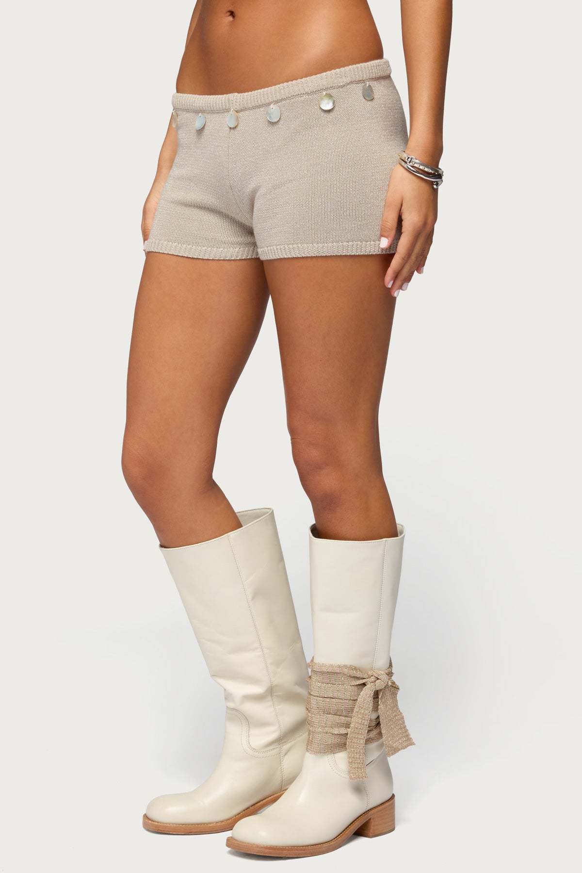 Nicca Iridescent Knit Shorts