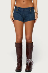 Sashe Stretchy Denim Shorts