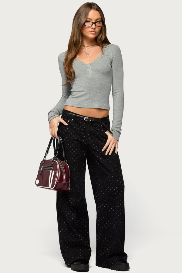Shanah Lacey Henley Top view 2
