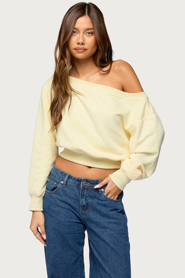 Christy Off Shoulder Sweatshirt view 1