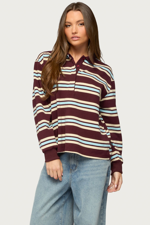 Renya Striped Rugby Shirt view 1