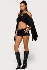 Marea Iridescent Button Shorts