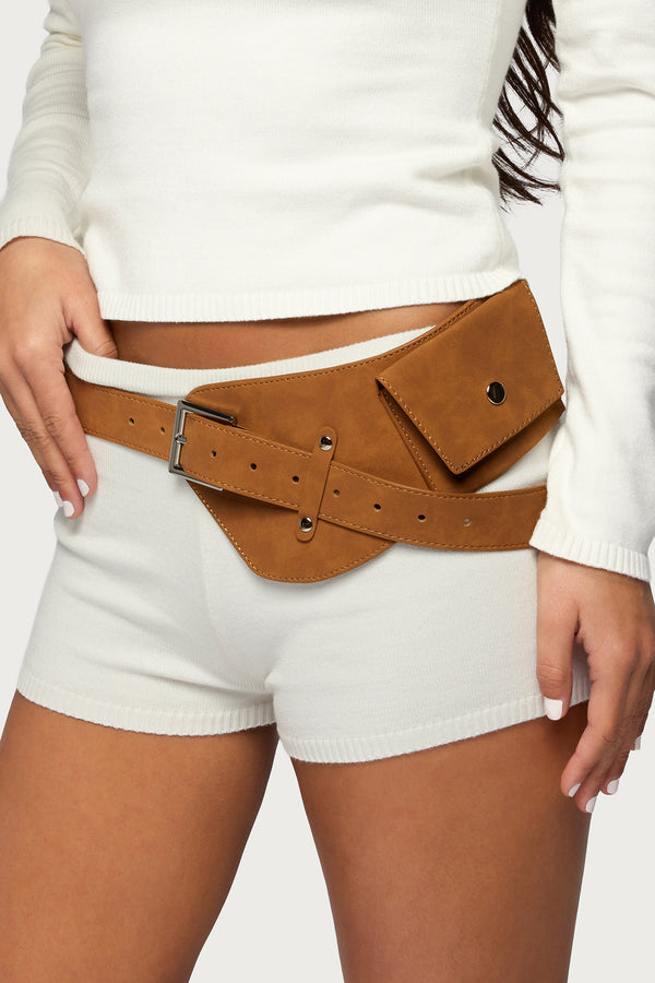Faux Suede Utility Belt view 1