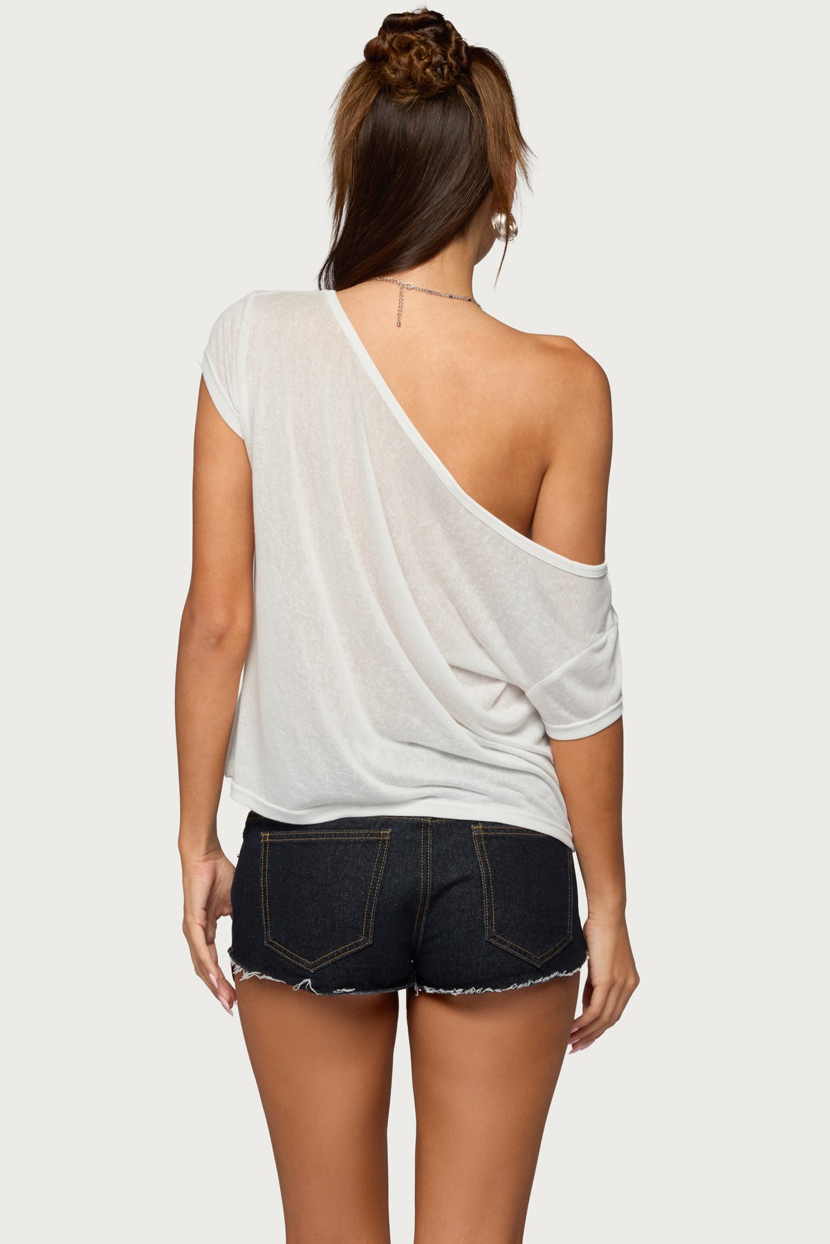 Amora Off Shoulder Sheer Top