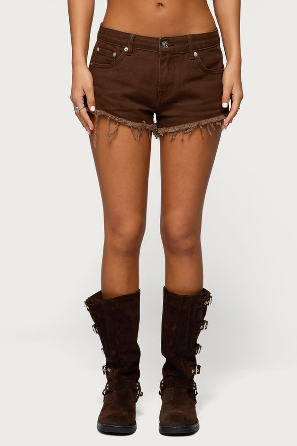 Josefina Low Rise Denim Shorts view 2