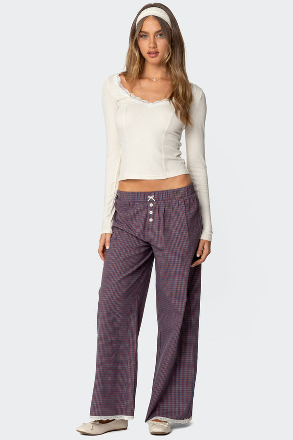 Dakota Plaid Pants view 1