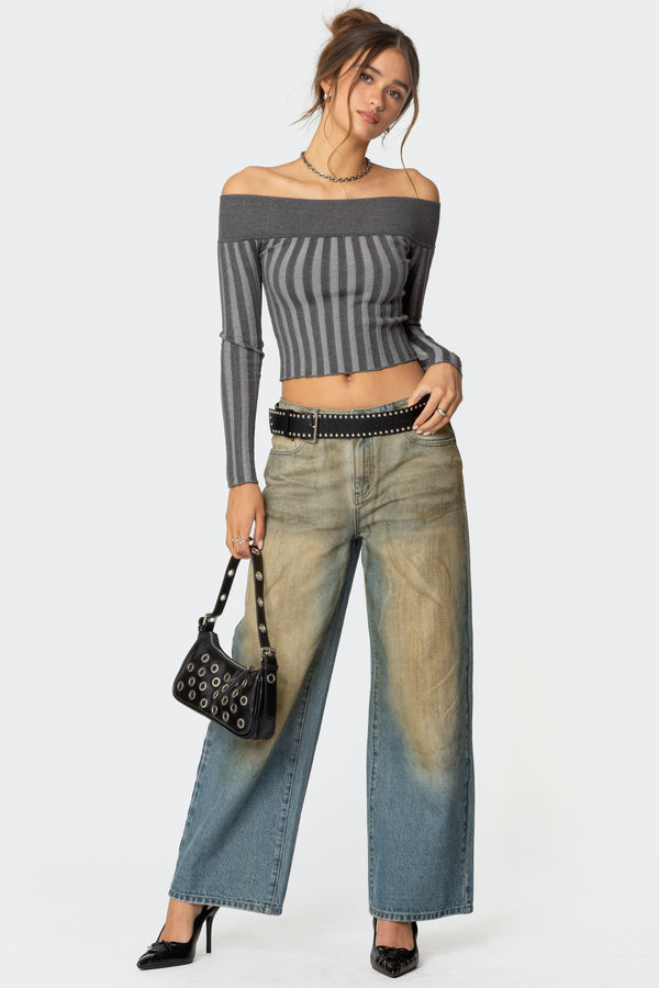 Daren Off Shoulder Knit Top view 2