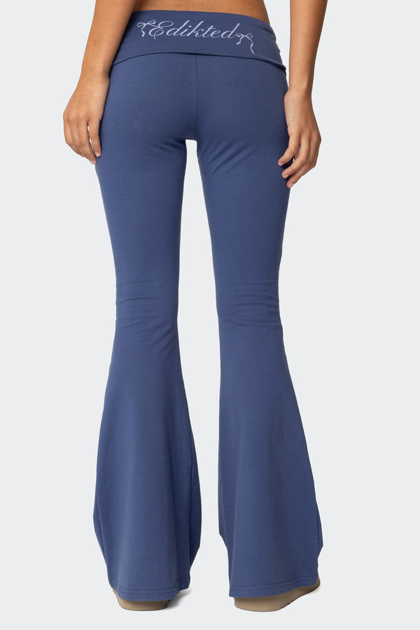 Aiyana Fold Over Flared Leggings view 2