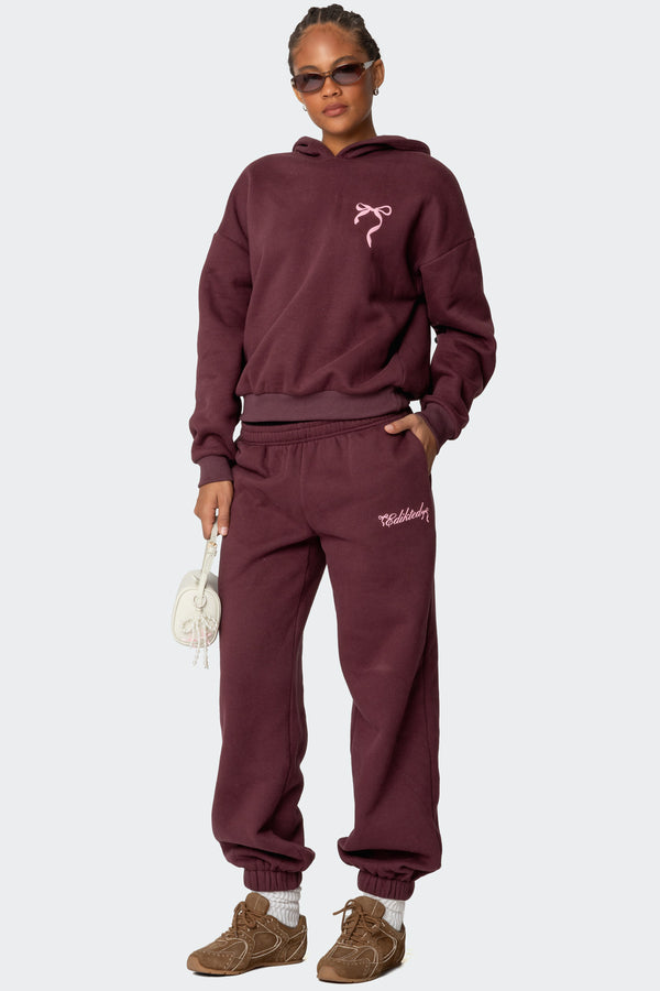 Sasha Bow Detail Sweatpants view 1