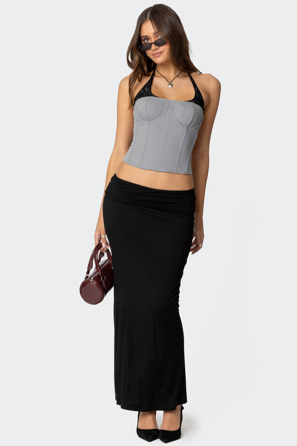 Jara Layered Lace Halter Corset view 2