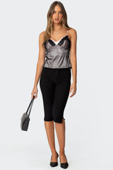 Janie Layered Polka Dot Mesh Top